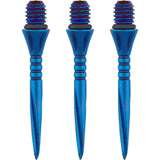 Unicorn Volute Conversion Dart Points - Steel Tip - 27mm - Ringed - Blue