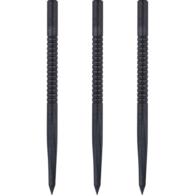 Unicorn Volute Dart Points - Steel Tip - Micro Shark Fin - Black 42mm