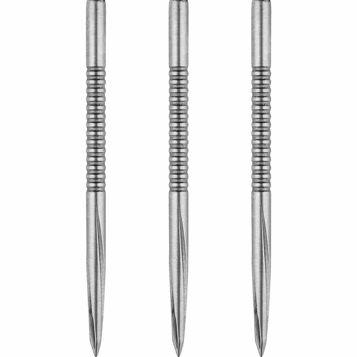 Unicorn Volute Dart Points - Steel Tip - Micro Shark Fin - Silver 42mm