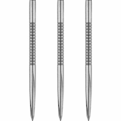Unicorn Volute Dart Points - Steel Tip - Micro Shark Fin - Silver 42mm
