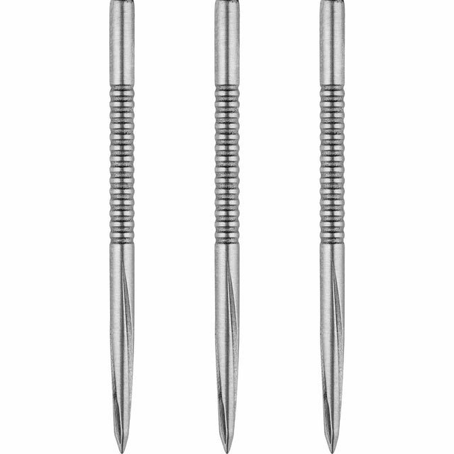 Unicorn Volute Dart Points - Steel Tip - Micro Shark Fin - Silver 42mm