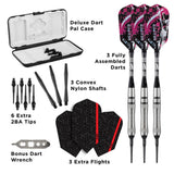 Viper Grim Reaper Darts - Soft Tip - 80% - inc Extras - G1 - Front-Scallop - Natural 18g