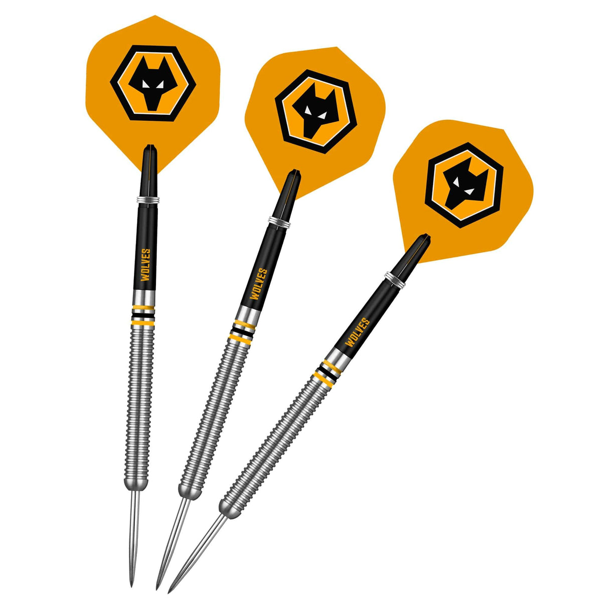 Wolverhampton Wanderers FC Darts - Steel Tip Tungsten - Official Licensed - Wolves - 24g 24g