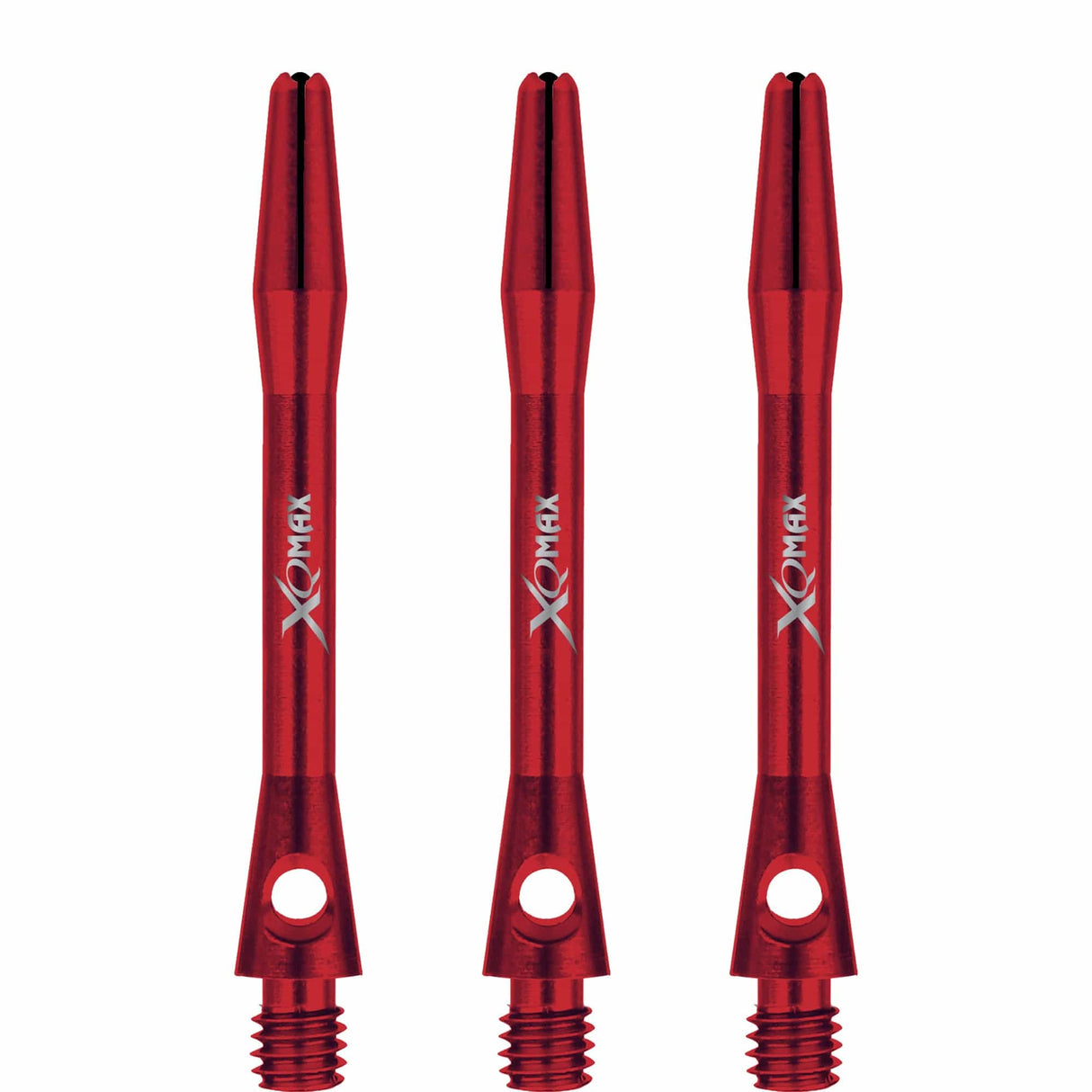 XQMax Aluminium Dart Shafts - Metal Dart Stems - Red Tweenie