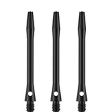 Designa Aluminium Shafts - Metal Dart Stems - Black Medium